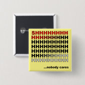 Nobodyボタ気にンバのバッジ端子 缶バッジ (正面&裏面)