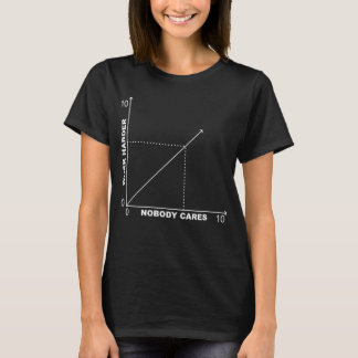 Nobody おもしろい Work気に Harbed Diagram Chart Tシャツ