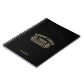 Nobody 気に Train Harly Gym Motiving Notebook ノートブック (左側)