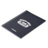 Nobody 気に Train Harly Gym Motiving Notebook ノートブック (左側)