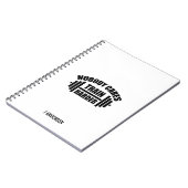Nobody 気に Train Harly Gym Motiving Notebook ノートブック (左側)