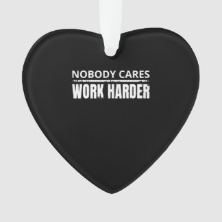 Nobody 気に Work Harlyフィットネストレーニングジムギフト オーナメント