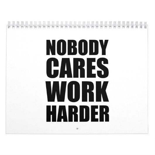 Nobody 気に Work Harlyフィットネストレーニングジムギフト カレンダー (カバー)