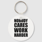Nobody 気に Work Harlyフィットネストレーニングジムギフト キーホルダー (正面)