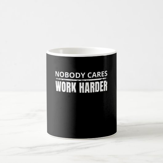 Nobody 気に Work Harlyフィットネストレーニングジムギフト コーヒーマグカップ (中央)