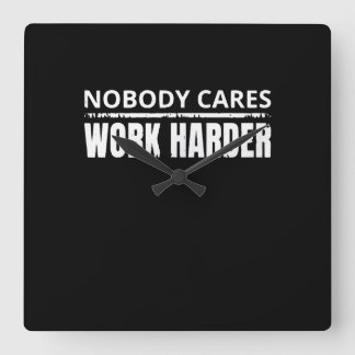 Nobody 気に Work Harlyフィットネストレーニングジムギフト スクエア壁時計