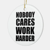 Nobody 気に Work Harlyフィットネストレーニングジムギフト セラミックオーナメント (左)