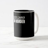 Nobody 気に Work Harlyフィットネストレーニングジムギフト ツートーンマグカップ (正面右)