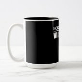 Nobody 気に Work Harlyフィットネストレーニングジムギフト ツートーンマグカップ (左)