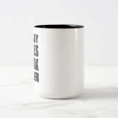 Nobody 気に Work Harlyフィットネストレーニングジムギフト ツートーンマグカップ (中央)