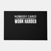 Nobody 気に Work Harlyフィットネストレーニングジムギフト ドアマット (正面)