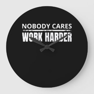 Nobody 気に Work Harlyフィットネストレーニングジムギフト ラージ壁時計