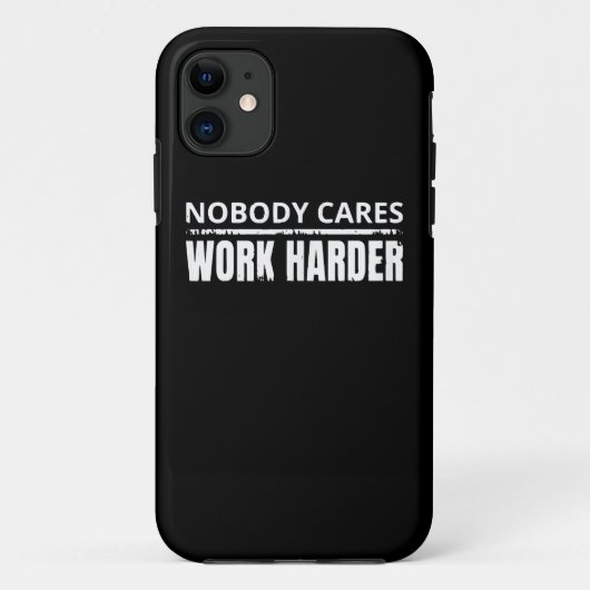 Nobody 気に Work Harlyフィットネストレーニングジムギフト Case-Mate iPhoneケース (裏面)