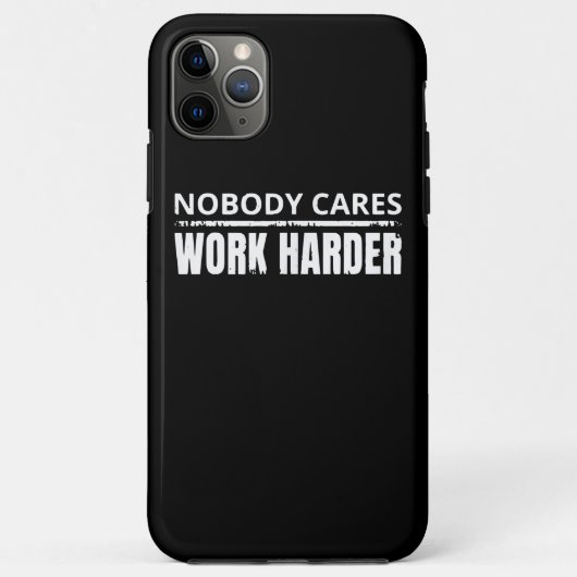 Nobody 気に Work Harlyフィットネストレーニングジムギフト Case-Mate iPhoneケース (裏面)