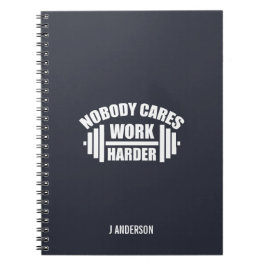 Nobody 気に Work Harly Gym Motivation Notebook ノートブック