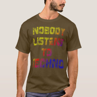 Nobody 聞 to Rainbow Version Tシャツ