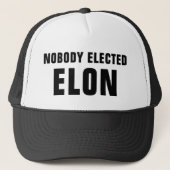 Nobody 選 Elon™ Trucker Hat キャップ (正面)