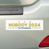 Nobody 2024バンパーステッカー バンパーステッカー (車上)