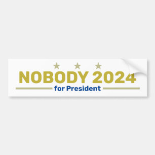 Nobody 2024バンパーステッカー バンパーステッカー