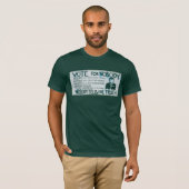 Nobody Bella Canvas Forest Green Teeに投票 Tシャツ (正面フル)