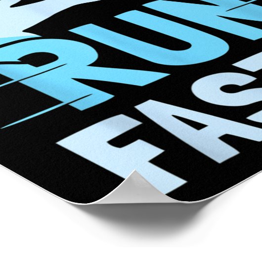 Nobody Cares Run Faster Team Sayings Motivation Cu ポスター (角)