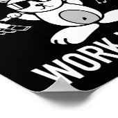 Nobody Cares Work Harder - Fitness Bunny Workout M ポスター (角)