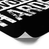 Nobody Cares Work Harder - Gym Fitness Workout Mot ポスター (角)