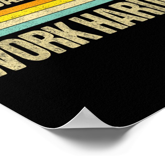 Nobody Cares Work Harder Motivational Fitness Work ポスター (角)