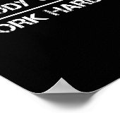 Nobody Cares Work Harder Motivational Fitness Work ポスター (角)