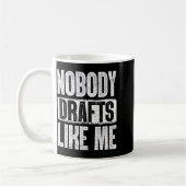 Nobody Drafts Like Me Fantasy Football Draft Day  コーヒーマグカップ (左)