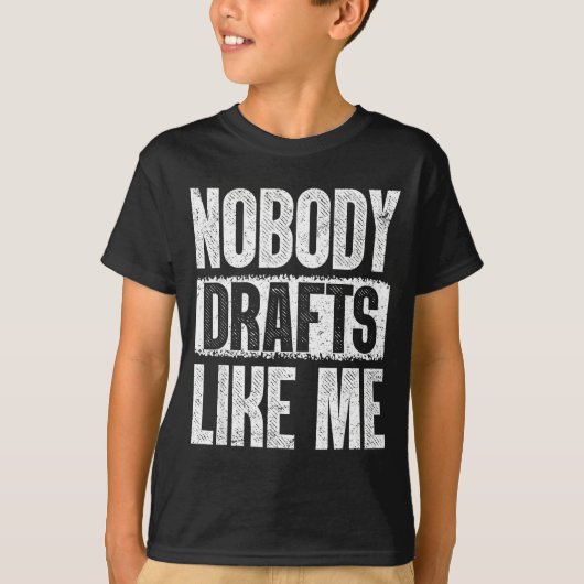 Nobody Drafts Like Me Fantasy Football Draft Day  Tシャツ (正面)