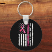 Nobody Fights Breast Cancer Alone Ck The Pink Ribb キーホルダー (正面)