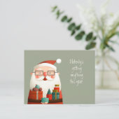 Nobody Getting Anything Santa Claus おもしろい引用文Po ポストカード (スタンド正面)