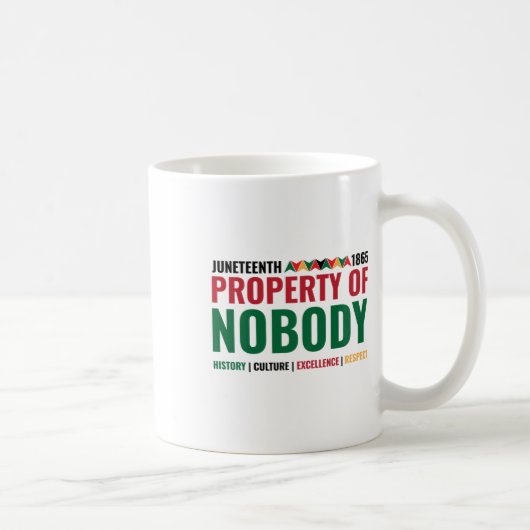 Nobody Junetifickerのプロパティ コーヒーマグカップ (右)