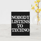 Nobody Listens To Techno  カード (黄色い花)