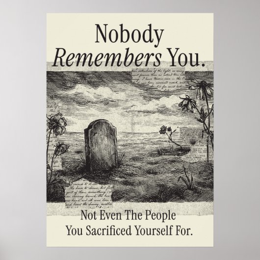 Nobody Remembers You ポスター (正面)