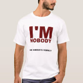 Nobody's おもしろい Perfect T-shirt Tシャツ (正面)
