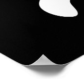 Nobody's purfect おもしろい Cat Pun Dark BG ポスター (角)