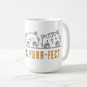 Nobody's Purr-fect コーヒーマグカップ (正面右)