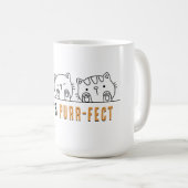 Nobody's Purr-fect コーヒーマグカップ (正面右)