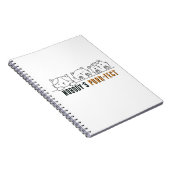 Nobody's Purr-fect Notebook (6.5" x 8.75") ノートブック (右側)