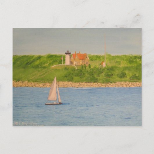 Nobskaポイント灯台II ポストカード (正面)