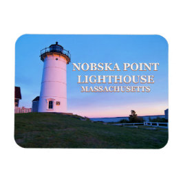 Nobska Point Light house Massachusettsフォトマグネット マグネット