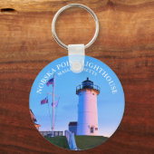 Nobska Point Light house, Massachusetts Keychain キーホルダー (正面)