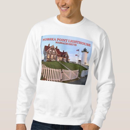 Nobska Point Light house, Massachusetts Sweatshirt スウェットシャツ (正面)