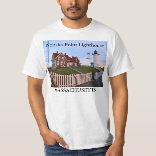 Nobska Point Light house, Massachusetts Tシャツ (正面)