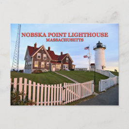Nobska Point Lighthouse、マサチューセッツポストカード ポストカード
