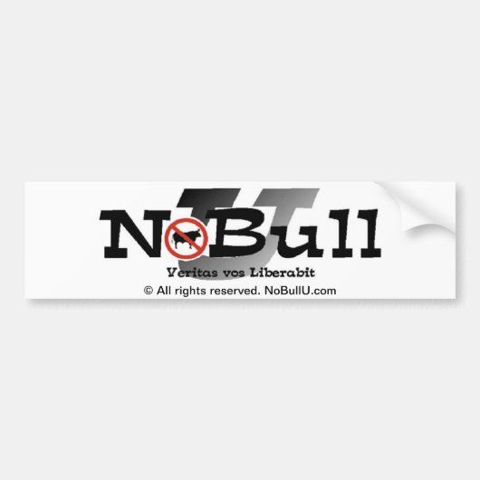 NoBullU バンパーステッカー (正面)