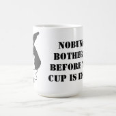 Nobunnyは私に#2迷惑を掛けます コーヒーマグカップ (中央)