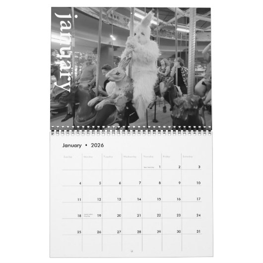 nobunny in 2026 calendar retrospective edition カレンダー (1月 2026)